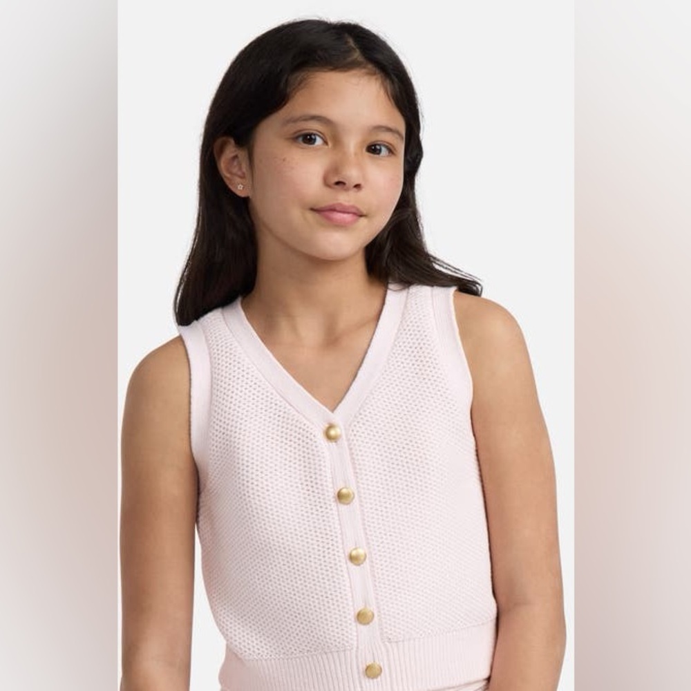 Abercrombie Kids Light Pink Knit Top